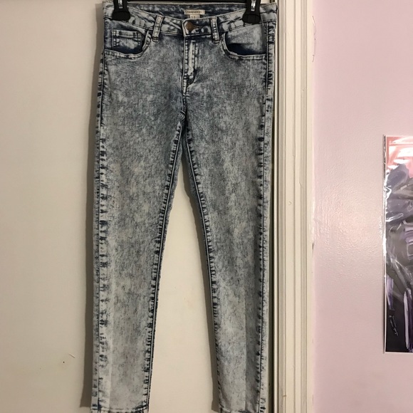 Acid Wash Skinny Jeans - Picture 1 of 2